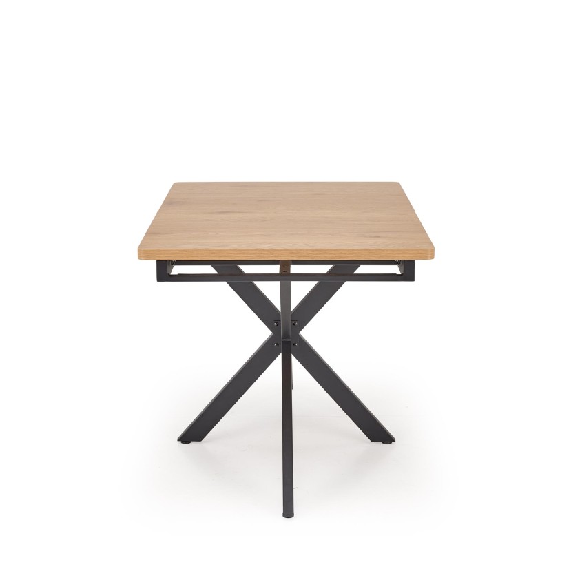 HOLTER extension table, top - gold oak, legs - black HOLTER extension table, top - gold oak, legs - black