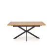 HOLTER extension table, top - gold oak, legs - black HOLTER extension table, top - gold oak, legs - black