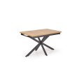 HOLTER extension table, top - gold oak, legs - black HOLTER extension table, top - gold oak, legs - black
