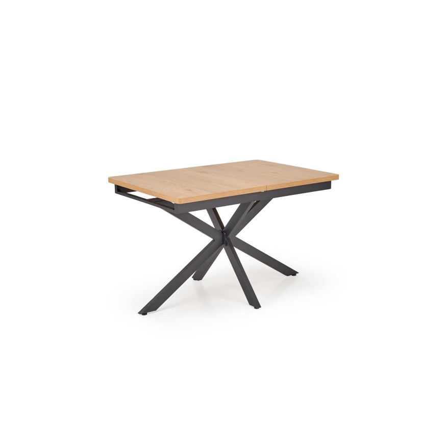HOLTER extension table, top - gold oak, legs - black HOLTER extension table, top - gold oak, legs - black