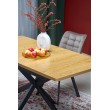 HOLTER extension table, top - gold oak, legs - black HOLTER extension table, top - gold oak, legs - black