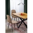 HOLTER extension table, top - gold oak, legs - black HOLTER extension table, top - gold oak, legs - black
