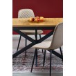 HOLTER extension table, top - gold oak, legs - black HOLTER extension table, top - gold oak, legs - black