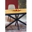 HOLTER extension table, top - gold oak, legs - black HOLTER extension table, top - gold oak, legs - black