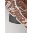 MARVIN extension table, top - maroon marble, legs - black MARVIN extension table, top - maroon marble, legs - black