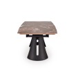 MARVIN extension table, top - maroon marble, legs - black MARVIN extension table, top - maroon marble, legs - black