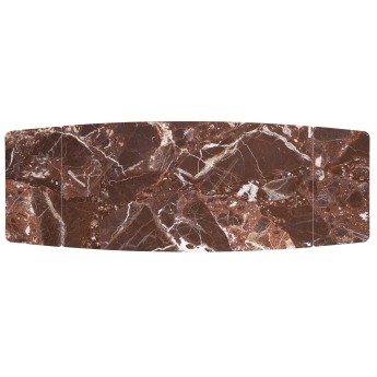 MARVIN extension table, top - maroon marble, legs - black MARVIN extension table, top - maroon marble, legs - black