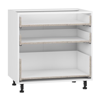 VENTO D3S_H-80/82 carcass, lower cabinet with drawers white