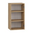 VENTO GV-40/72 carcass, upper cabinet with glass craft oak