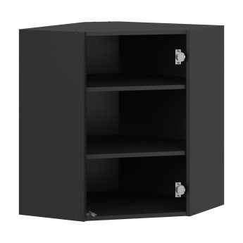 VENTO GN-60/72 carcass, upper corner cabinet black VENTO GN-60/72 carcass, upper corner cabinet black