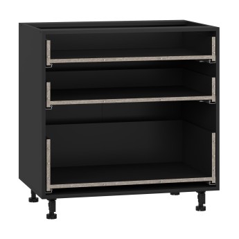 VENTO D3S_H-80/82 carcass, lower cabinet with drawers black VENTO D3S_H-80/82 carcass, lower cabinet with drawers black