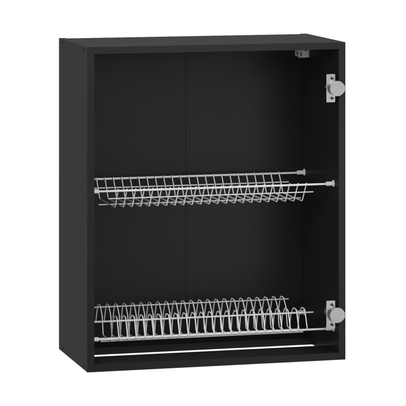 VENTO G-60/82 carcass, upper cabinet with drainer black