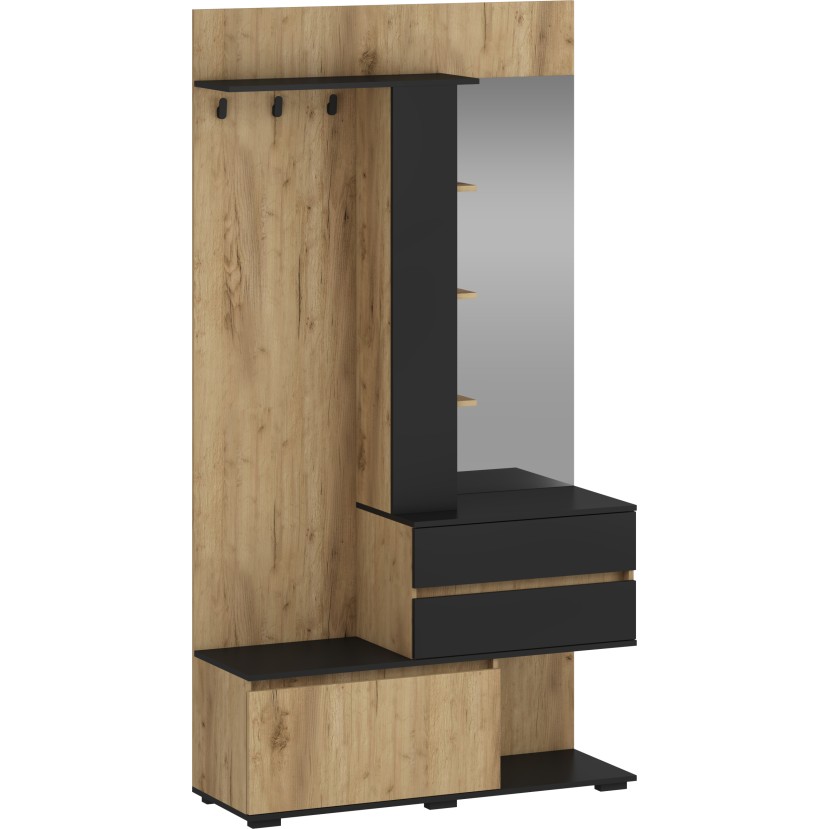 BAFRA hall, golden oak / black