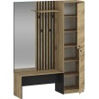 ZARIS hall, golden oak / black