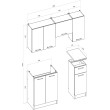 CORONA 180 kitchen set, white