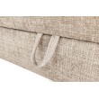 LARGO 160 bed with bedding container and built-in mattress, beige