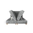 LARGO 160 bed with bedding container and built-in mattress, grey LARGO 160 bed with bedding container and built-in mattress, grey