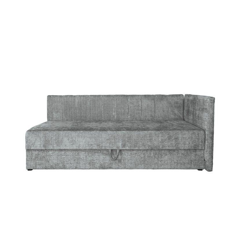 RICKY 90 bed with bedding container and built-in mattress, grey RICKY 90 bed with bedding container and built-in mattress, grey