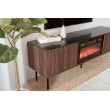 SOLANO RTV-1 RTV stand warmia walnut / black marble