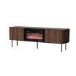 SOLANO RTV-1 RTV stand warmia walnut / black marble