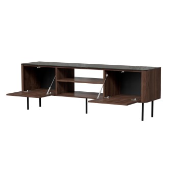 SOLANO RTV-1 RTV stand warmia walnut / black marble SOLANO RTV-1 RTV stand warmia walnut / black marble