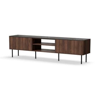 SOLANO RTV-2 RTV standchest warmia walnut / black marble