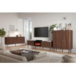 SOLANO RTV-2 RTV standchest warmia walnut / black marble