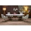 BENJAMIN extension table, beige / cashmere BENJAMIN extension table, beige / cashmere