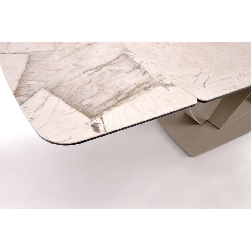 BENJAMIN extension table, beige / cashmere BENJAMIN extension table, beige / cashmere
