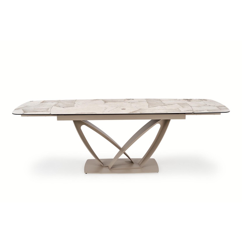 BENJAMIN extension table, beige / cashmere BENJAMIN extension table, beige / cashmere