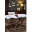 BENJAMIN extension table, beige / cashmere BENJAMIN extension table, beige / cashmere