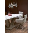 BENJAMIN extension table, beige / cashmere BENJAMIN extension table, beige / cashmere