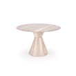 ABBOT round table, light travertine