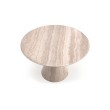 ABBOT round table, light travertine