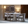 ABBOT round table, light travertine