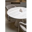 ABBOT round table, light travertine