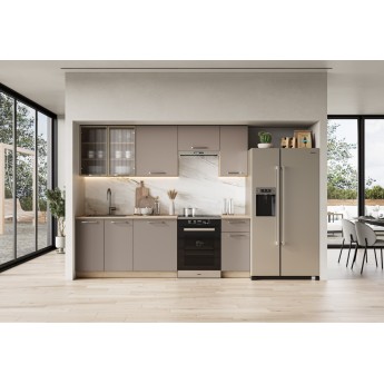 BARCELONA 240 kitchen set, cashmere, sonoma oak