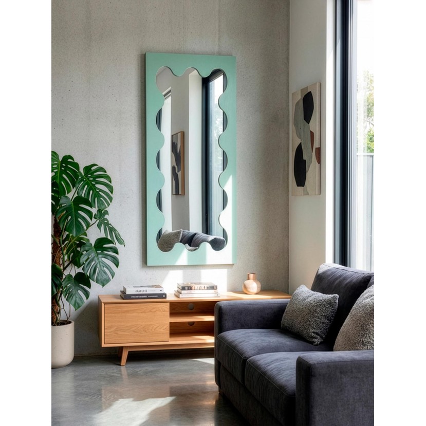 SOLETTO wall mirror, minty