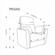 PEGAS laisvalaikio kėdė, mėtinė PEGAS laisvalaikio kėdė, mėtinė