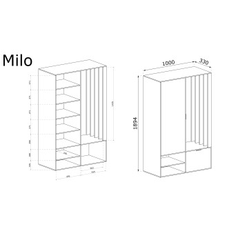 MILO prieškambario spintos meistrė MILO prieškambario spintos meistrė